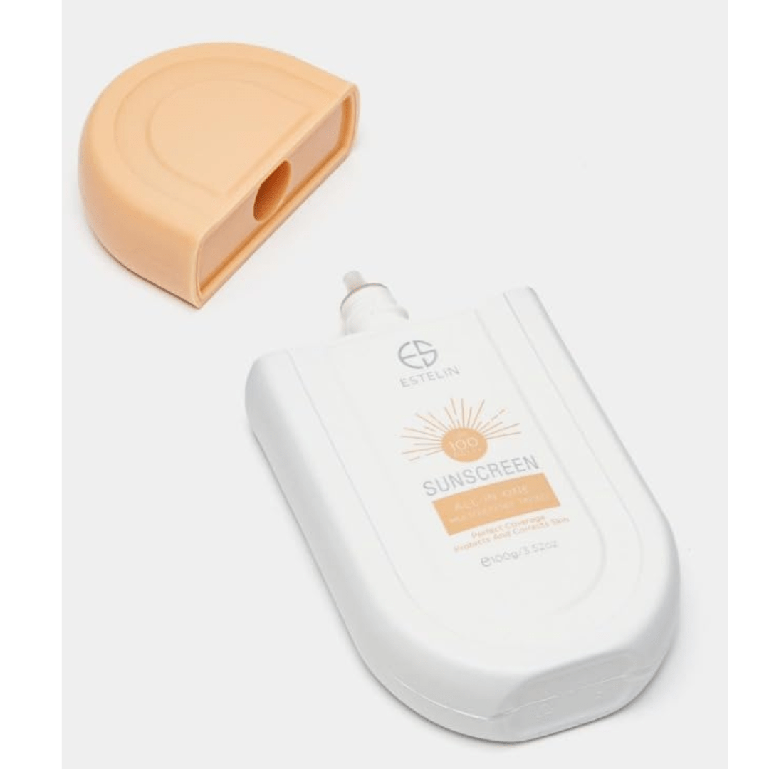 Estelin All - in - One Tinted Sunscreen SPF 100 PA+++ – Multi Defense, Perfect Coverage (100g) - Ethereal soul Collections