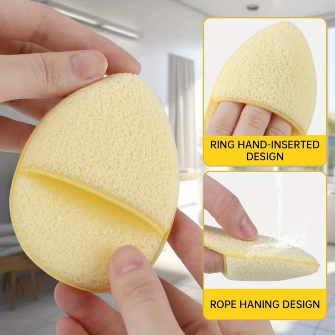 Face Cleansing Pads – 3PCS Soft Reusable Facial Sponges (Random Colors)