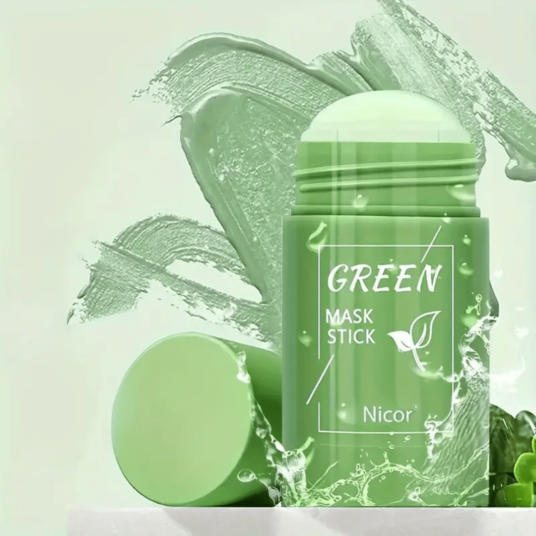 Green Tea Purifying Clay Mask Stick – Deep Cleansing & Oil Control by (40g) - Ethereal soul Collections