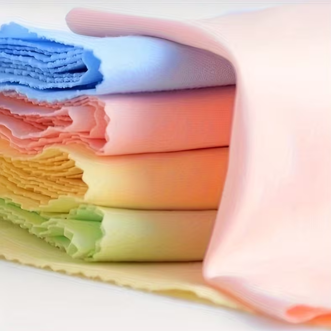 Microfiber Cleaning Cloths – 10PCS (Random Colors)