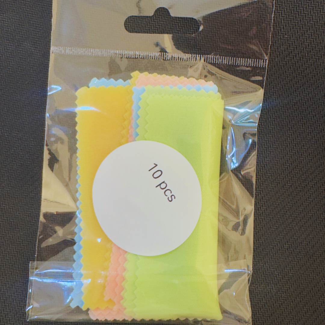 Microfiber Cleaning Cloths – 10PCS (Random Colors)
