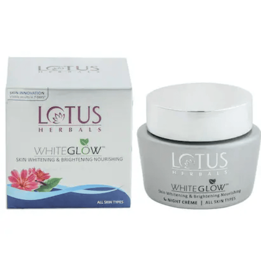 Lotus Herbals WhiteGlow Skin Whitening & Brightening Nourishing Night Crème – For All Skin Types - Ethereal soul Collections
