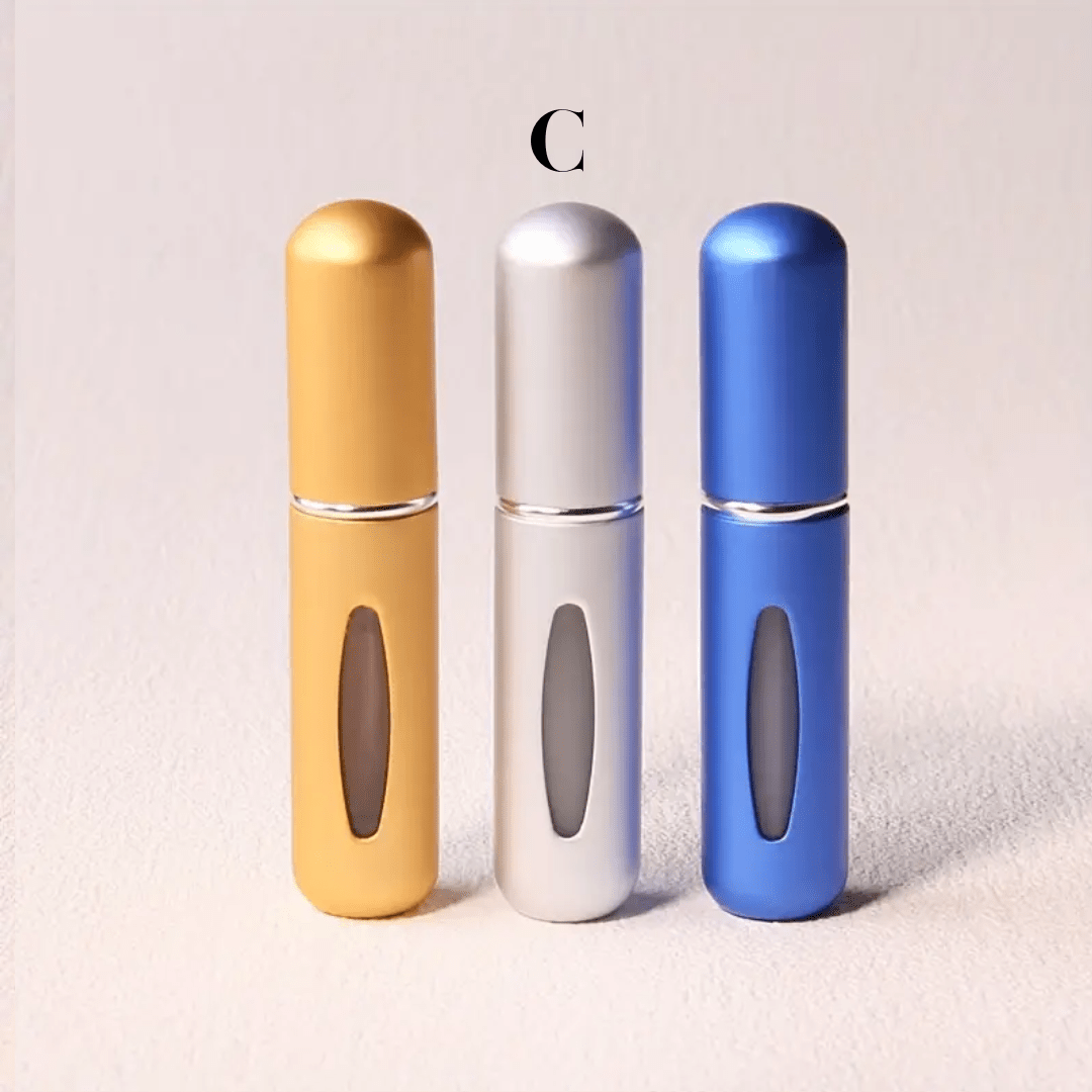Mini Perfume Atomizer Bottles – 3pcs Travel Refillable Spray Set - Ethereal soul Collections