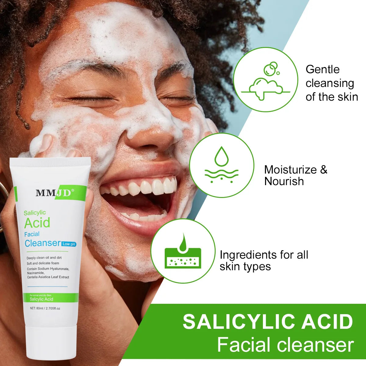 MMJD Salicylic Acid Facial Cleanser – 80ml