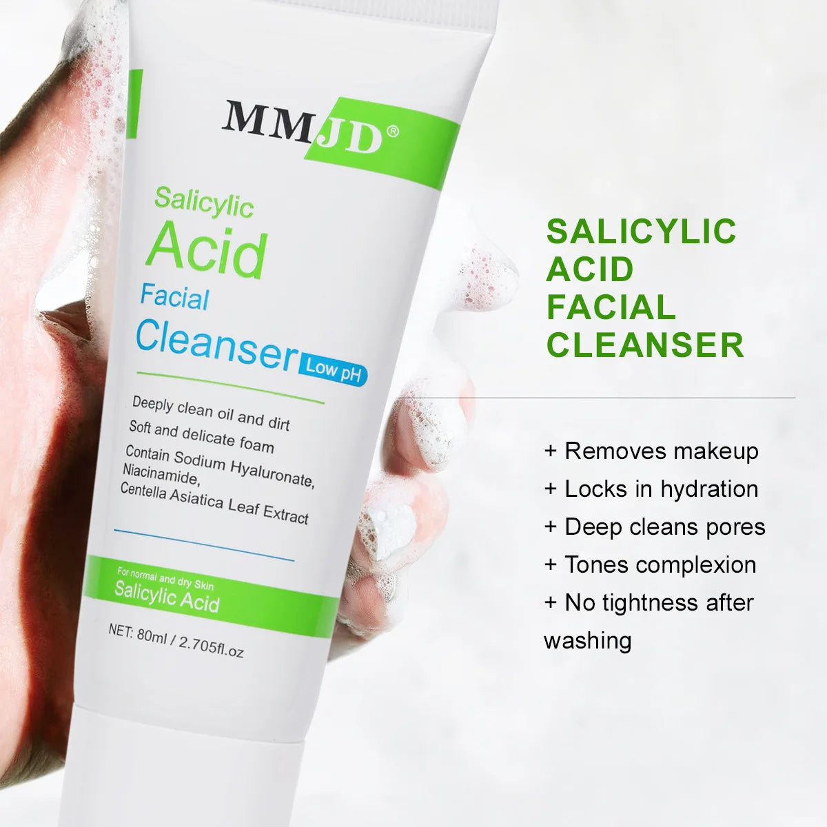 MMJD Salicylic Acid Facial Cleanser – 80ml