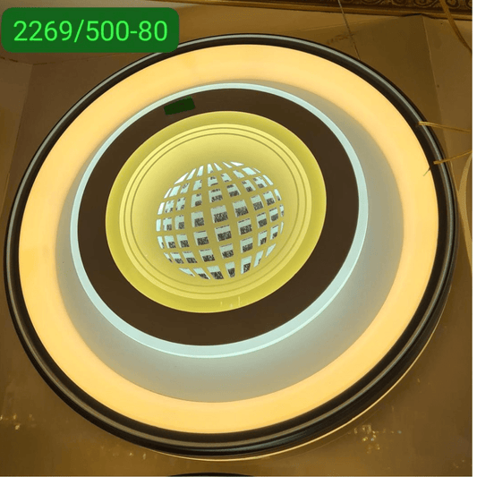 Modern LED Ceiling Light – Model 2269/500 - 80 | Round Flush - Mount with 3 Light Modes - Ethereal soul Collections