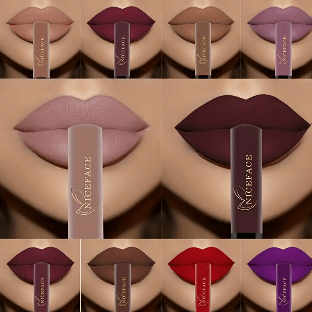 NICEFACE 12 - Color Matte Liquid Lipstick Set - Ethereal soul Collections