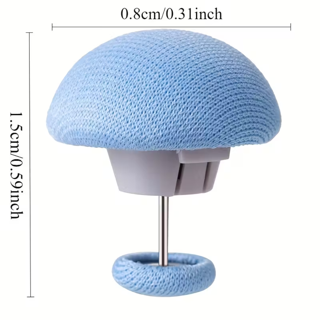 Mushroom Button Fixing Pins – Secure Your Bedsheet & Duvet in Style -8 pieces (4 buttons + 4 back locks)