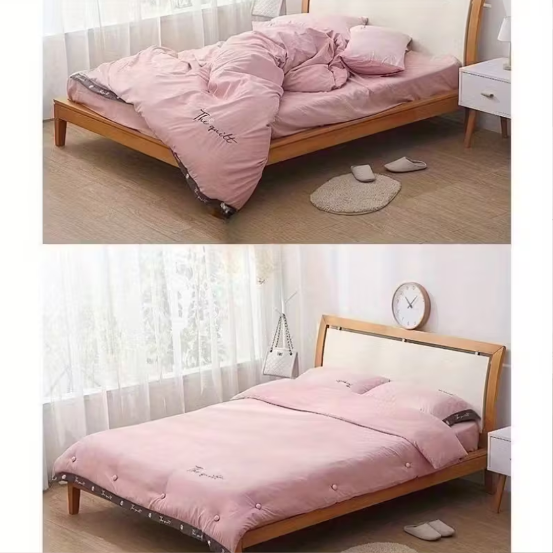 Mushroom Button Fixing Pins – Secure Your Bedsheet & Duvet in Style -8 pieces (4 buttons + 4 back locks)