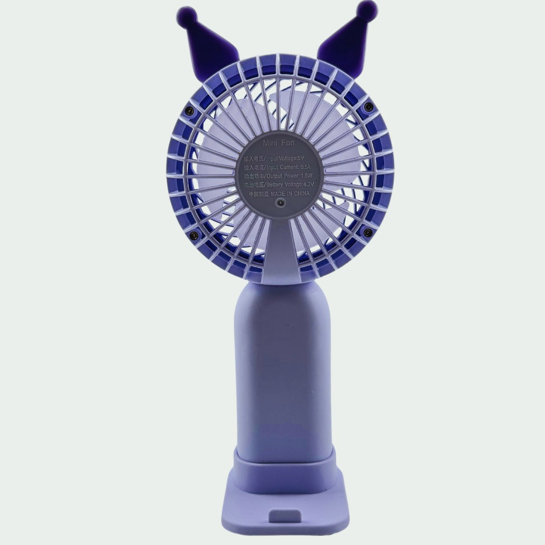 Portable Rechargeable Handheld Fan – USB Powered, Ultra-Quiet, Compact Design – Perfect for Hot Days, Travel, and Office Use – Stylish