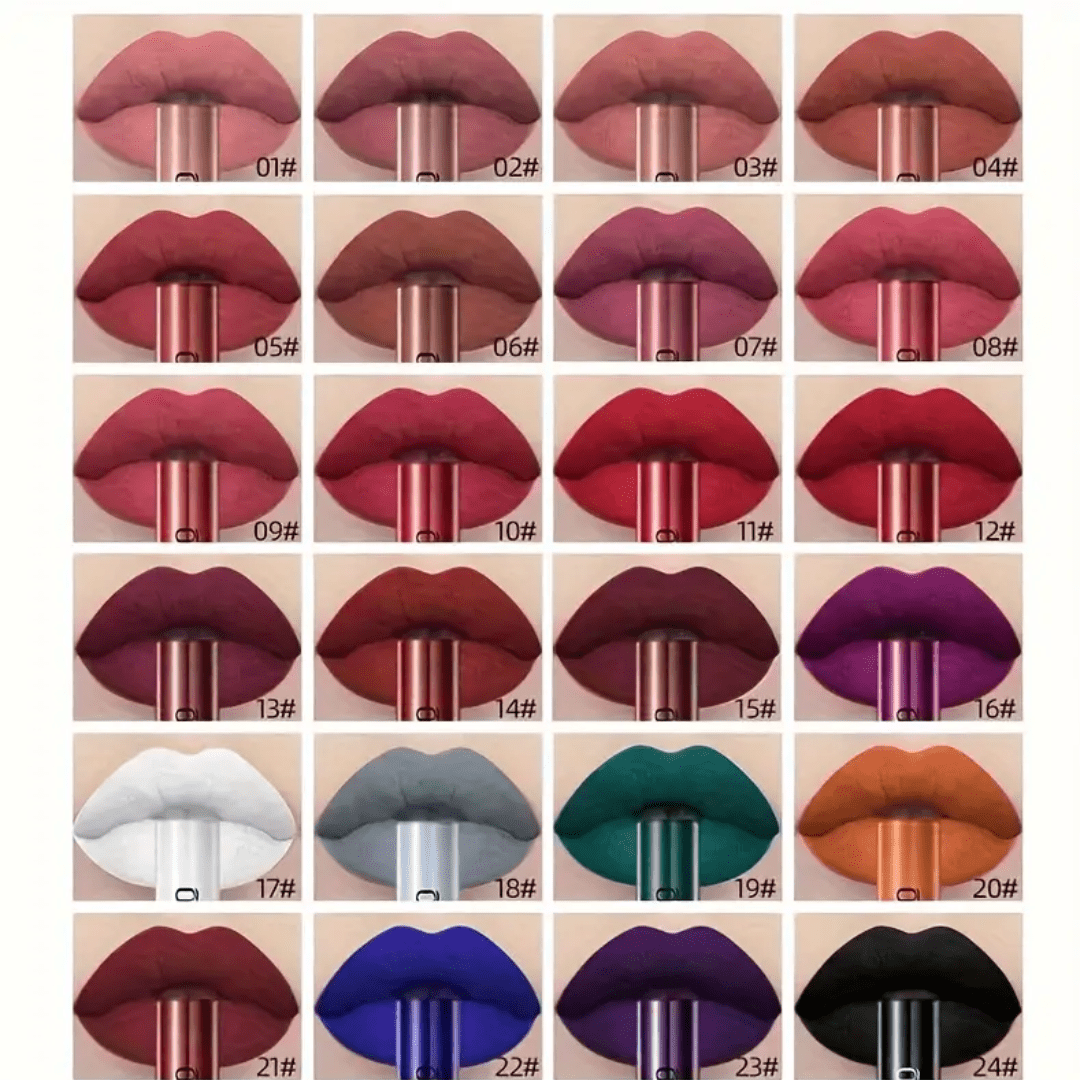 Qibest Matte Lip Sticks – Long Lasting, Waterproof, Smudge - Proof - Ethereal soul Collections