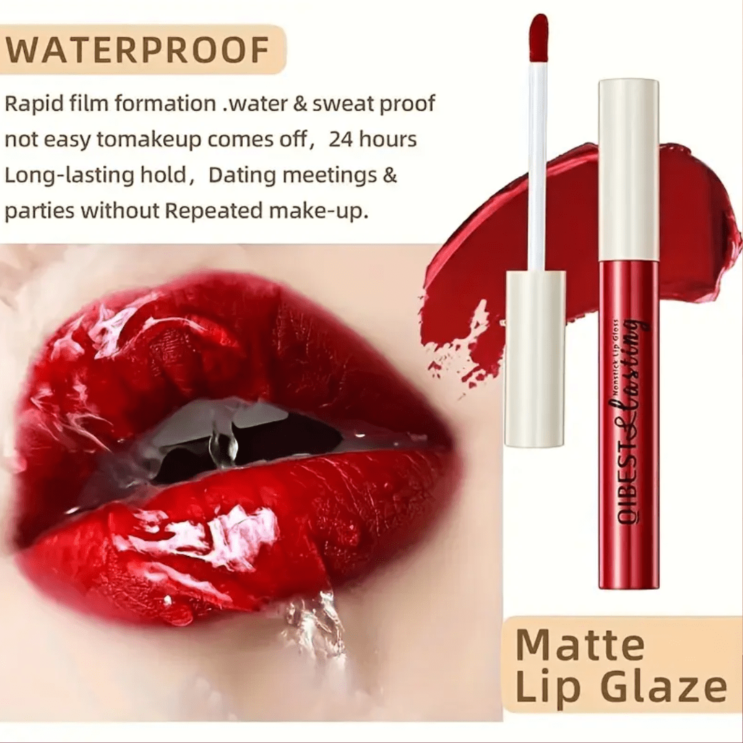 Qibest Matte Lip Sticks – Long Lasting, Waterproof, Smudge - Proof - Ethereal soul Collections