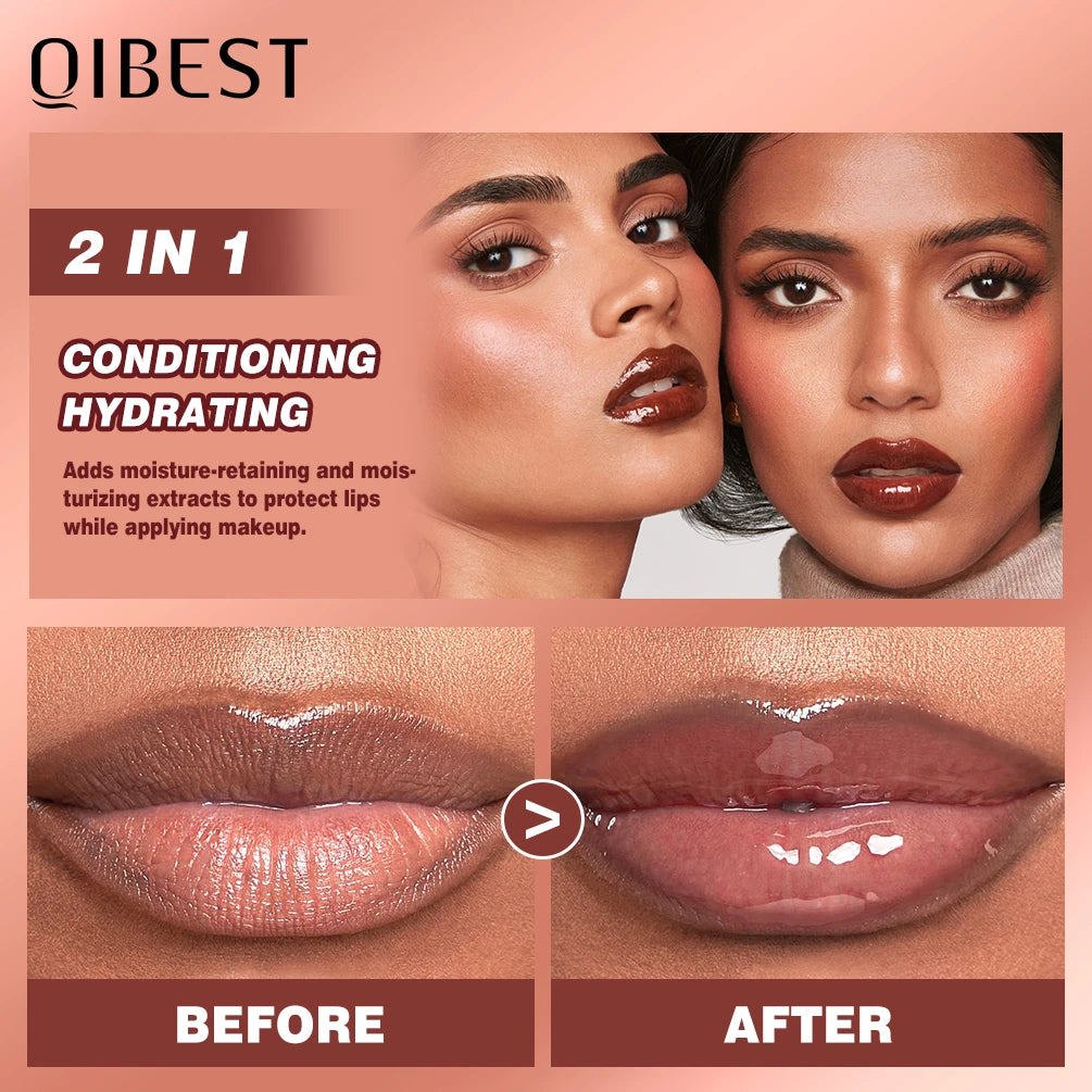Qibest Chocolate Lip Gloss – Shade 06