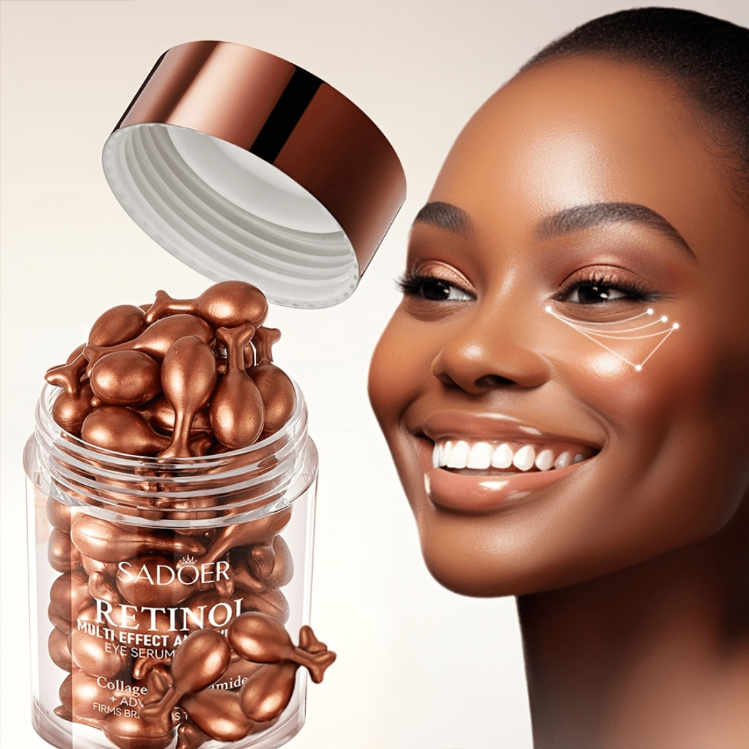 Sadoer Retinol Multi - Effect Eye Serum Capsules – Collagen & Niacinamide Formula - Ethereal soul Collections