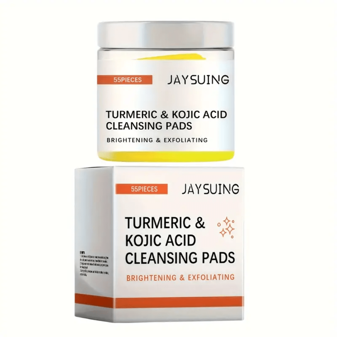 Turmeric & Kojic Acid Cleansing Pads – Brightening & Exfoliating (55 Pads) - Ethereal soul Collections