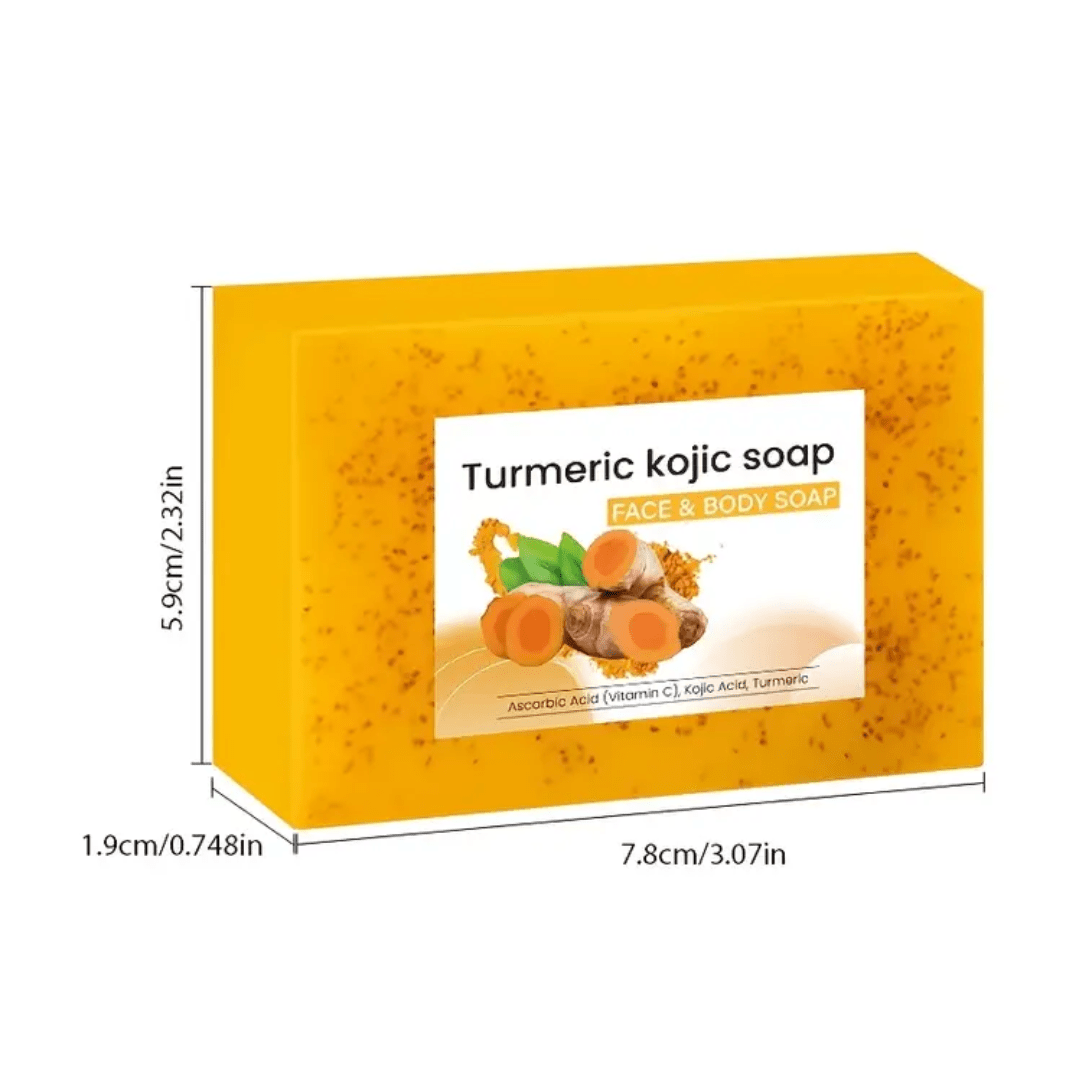 Turmeric Kojic Face & Body Soap – Brightening & Clarifying Bar - Ethereal soul Collections