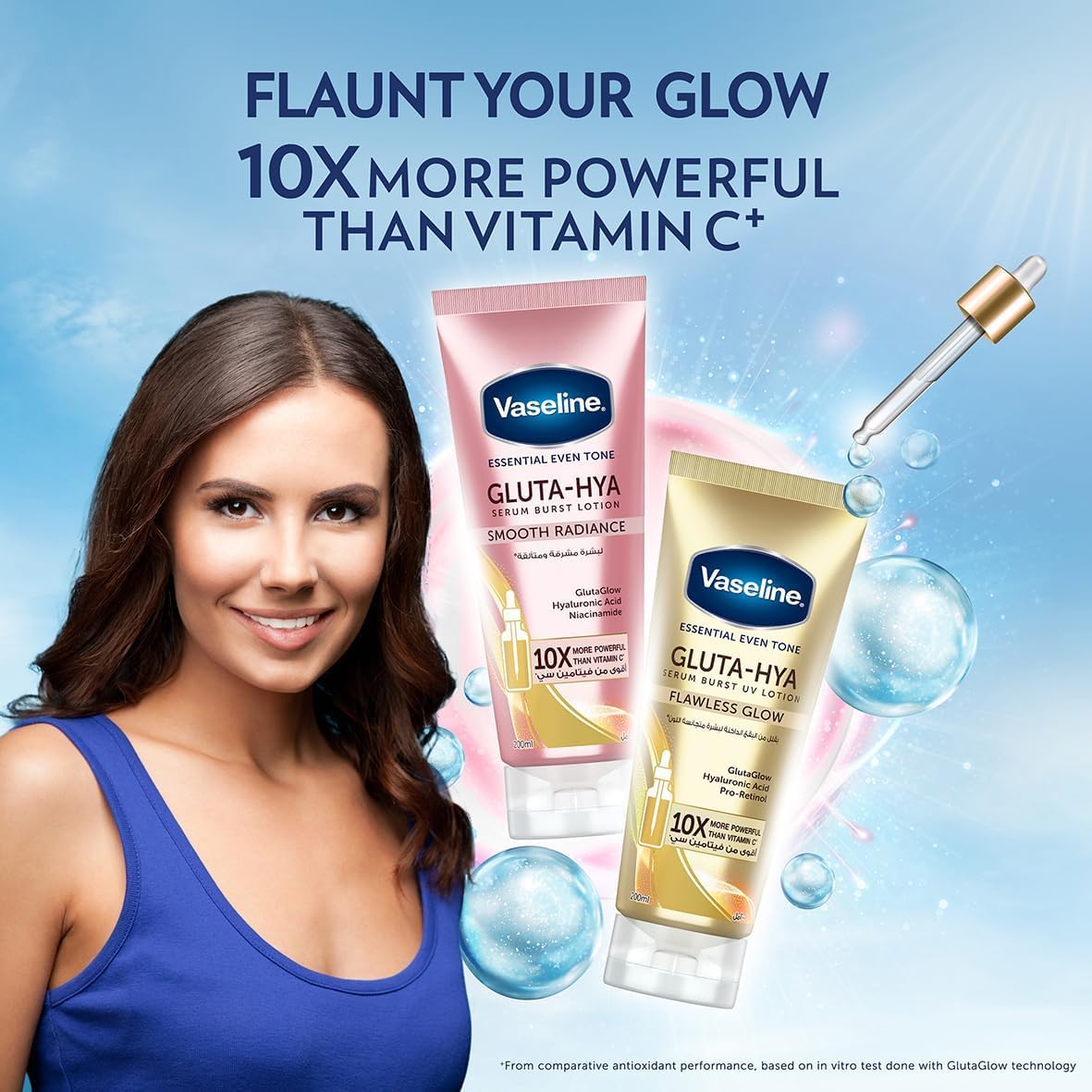 Vaseline Gluta - Hya Dewy Radiance Serum - In - Lotion – 200ml - Ethereal soul Collections