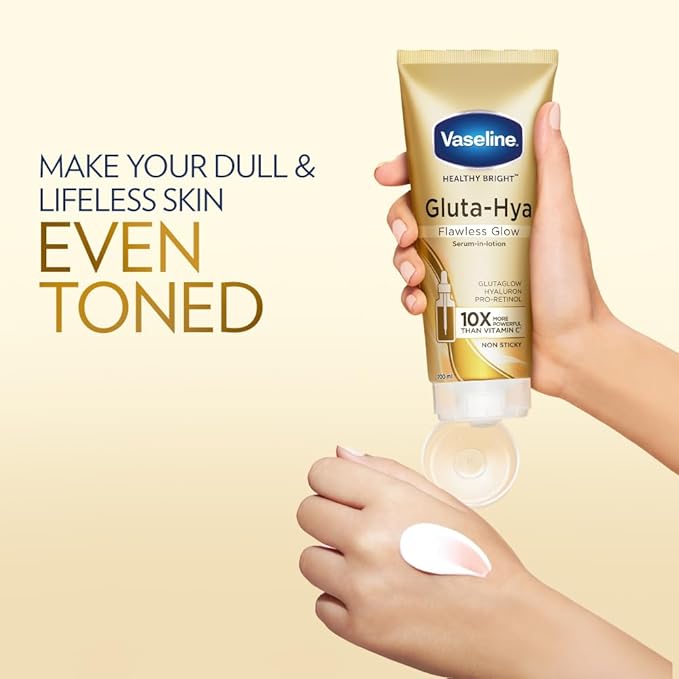 Vaseline Gluta - Hya Flawless Glow Serum - In - Lotion – 200m - Ethereal soul Collections